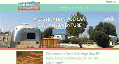 Desktop Screenshot of desertspringsrvpark.com