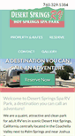 Mobile Screenshot of desertspringsrvpark.com
